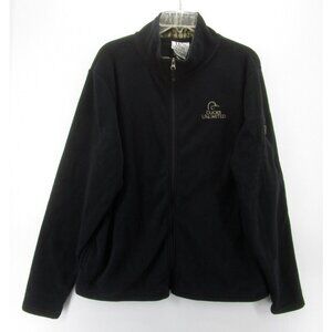 Ducks Unlimited Jacket Large Fleece Windbreaker Hiking Outdoor Pocket